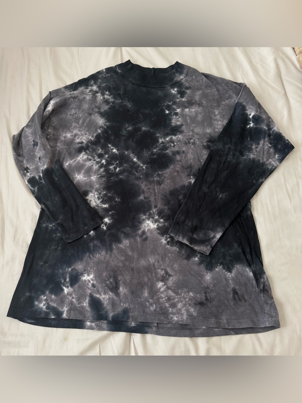 We The Free Long Sleeve Tie-Dye Shirt - Black & Gray size XS